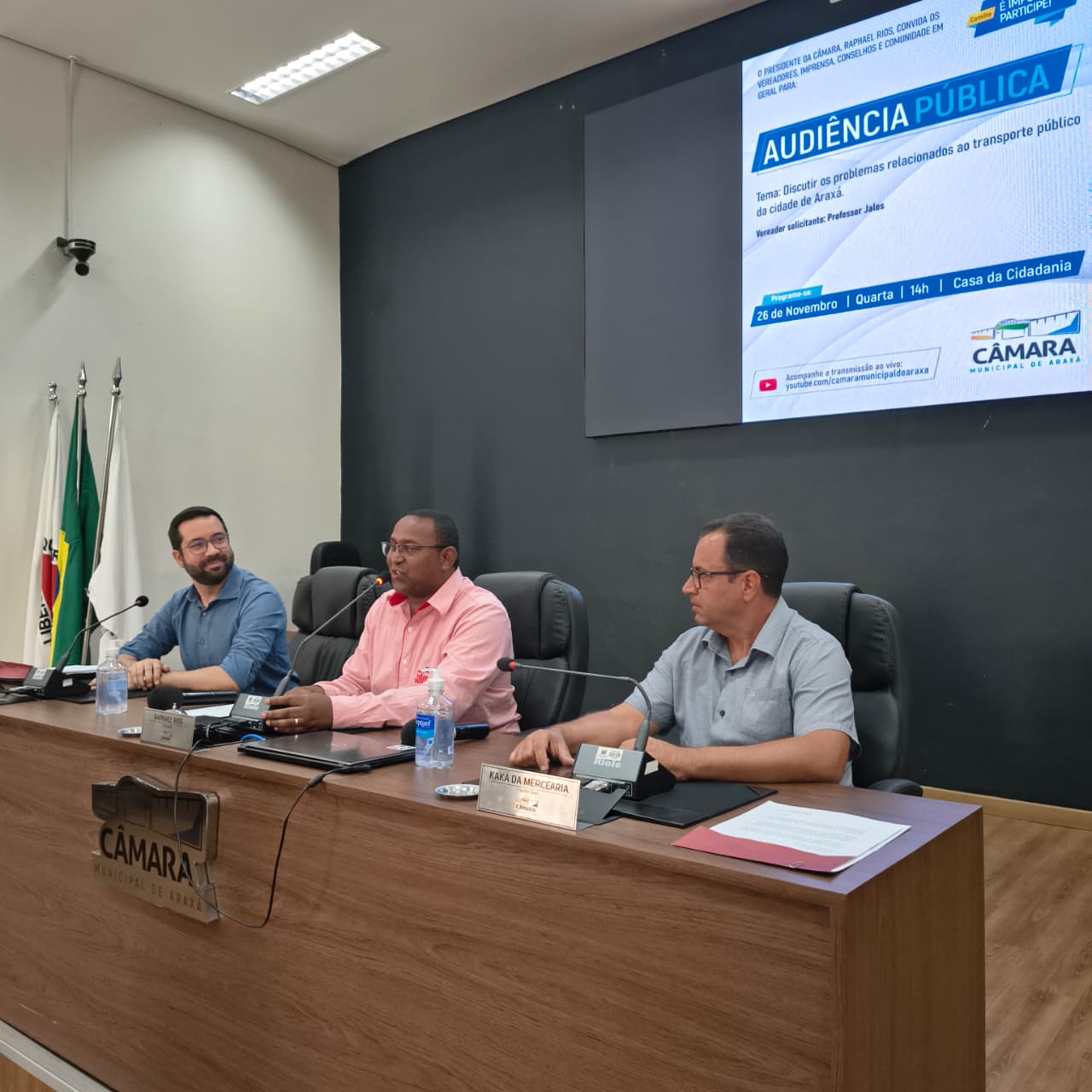 Audiência promove debate sobre as demandas do transporte público em Araxá 