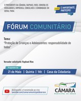 Convite - Fórum Comunitário - 21/05/2026