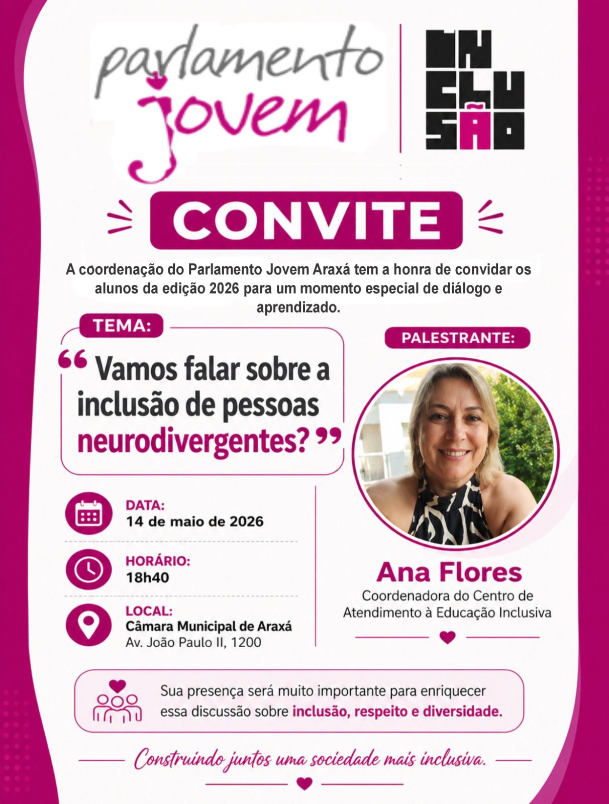 Convite - Parlamento Jovem